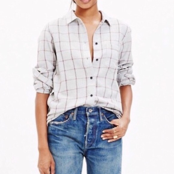 Madewell Tops - 🌿 Madewell Oversized Ex-Boyfriend Flannel